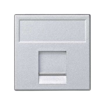 Placa v&d plana cg 1 rj45 keys./syst. al