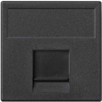 Placa v&d plana cg 1 rj45 keys./syst. gr