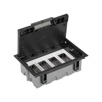 Caja suelo pavimento regulable 4 mód.gf.