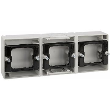 Base caja estanca 3 elementos horizontal