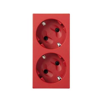 Base doble schuko por corte sin indic.ro
