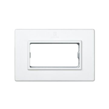 Marco para cajas de superficie o empotrar con bastidor de 1 fila para 2 elementos blanco simon 27 centralizaciones