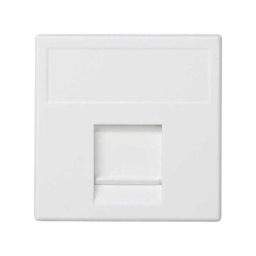 Placa v&d plana sg 1 rj45 ibm® blanco