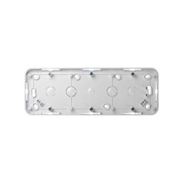 Caja superficie para 3 elementos 82x231x11mm blanco nieve simon 73