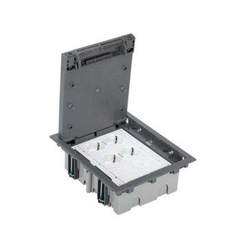 Kit suelo pavimento 3 mod. 4bl+2rj45 un