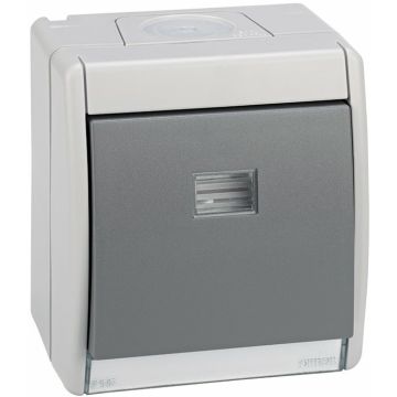 Pulsador 10ax con luminoso ip55