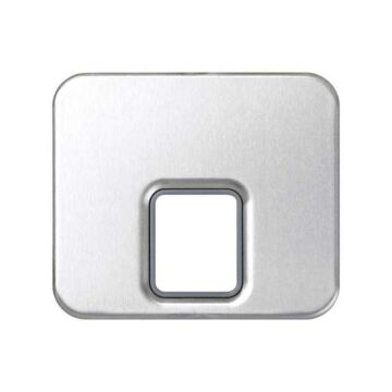 Tapa para tomas de teléfono aluminio simon 75