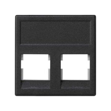 Placa v&d plana sg 2 rj45 3m volition gr