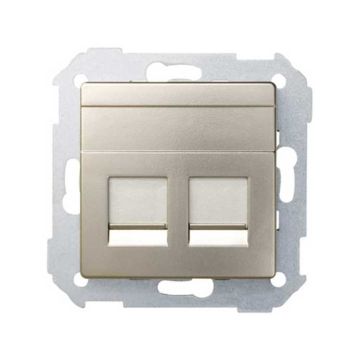 Tapa informatica 2 conectores rj45 univ.