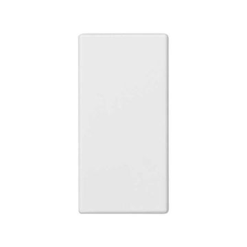 Placa ciega 22,5x45 mm blanco