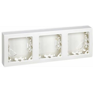 Marco de 3 elementos horizontal (blanco)