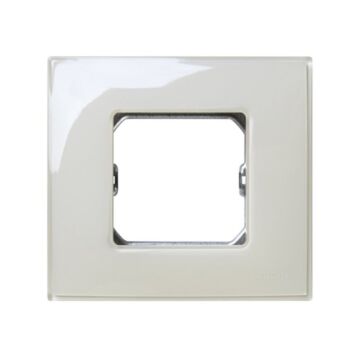 Placa simon 27 neos con 1 módulo ancho o 2 estrechos marfil