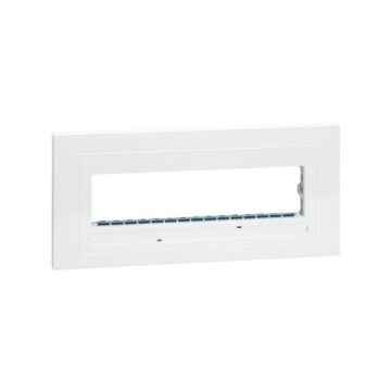 Marco para cajas de superficie o empotrar con bastidor de 1 fila para 4 elementos blanco simon 27 centralizaciones