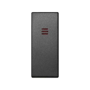 Tecla simon 82 centralizaciones con módulo estrecho y visor conmutador grafito