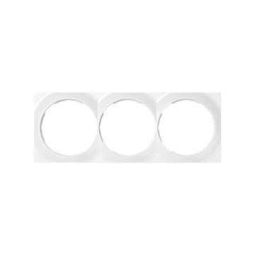 Placa simon 88 con 3 elementos 85x227mm blanco nieve