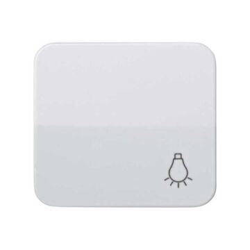 Tecla con grabado luz para pulsador blanco nieve simon 73