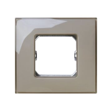 Placa simon 27 neos con 1 módulo ancho o 2 estrechos gris