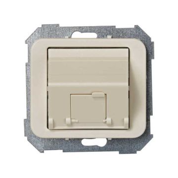 Base adaptadora simon 75 para conexiones informáticas marfil