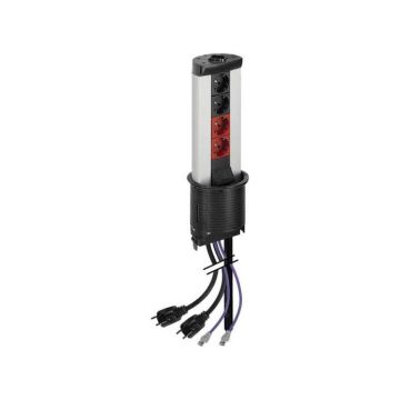 Teleblock automático+4 schuko+2rj 6 utp