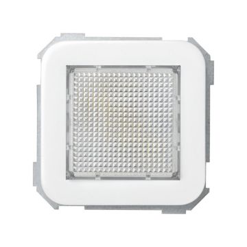 Señalizador luminoso simon 31 con difusor incoloro oro blanco nieve