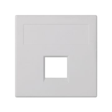 Placa v&d plana sg 1 rj45 keys./syst. bl