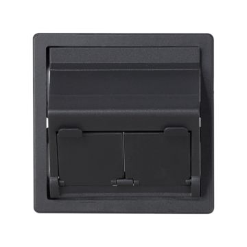 Placa v&d inclinada cg para 2 rj45