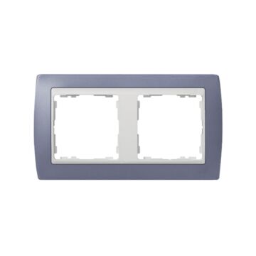 Marco para 2 elementos lila interior blanco simon 82