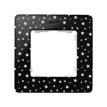 Marco para 1 elemento estrellas negro simon 82 detail original