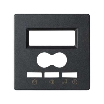 Placa para mando digital de 2 canales con intercomunicador y display grafito simon 82