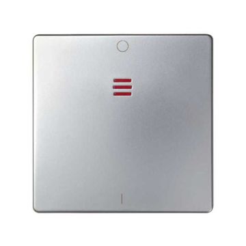 Tecla simon 82 para interruptor bipolar 16a con piloto aluminio