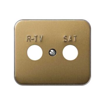 Tapa para toma de r-tv+sat bronce simon 75