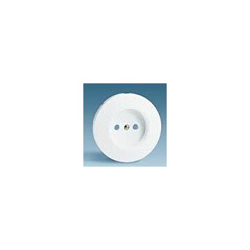 Tecla para base de enchufe bipolar blanco nieve simon 88