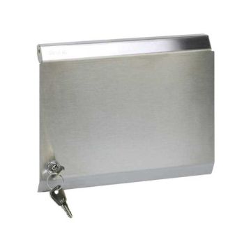 Tapa metálica caja pared de 3 mód.dobles