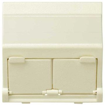Placa v&d inclinada cg para 2 rj45