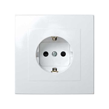 Base 2p + t schuko monobloc proteccion