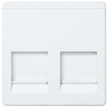 Tapa informatica 2 conectores rj45 univ.