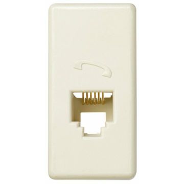 Toma telefónica medio elemento para rj12