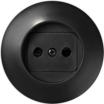 Tapa base de enchufe bipolar