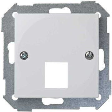 Placa v&d plana para 1 rj45 amp