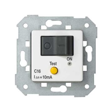 Interruptor automático diferencial simon 75 16a 10ma 1p+n blanco nieve