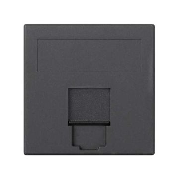 Placa v&d plana cg 1 rj45 keys./syst. gr