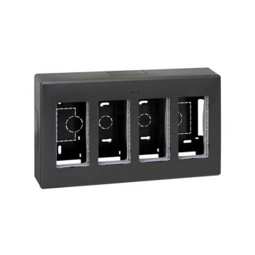 Caja pared superficie 4 mód. dobles gf.