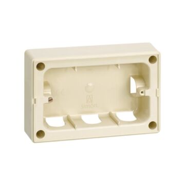 Caja superficie simon 27 centralizaciones para placa 27850 marfil