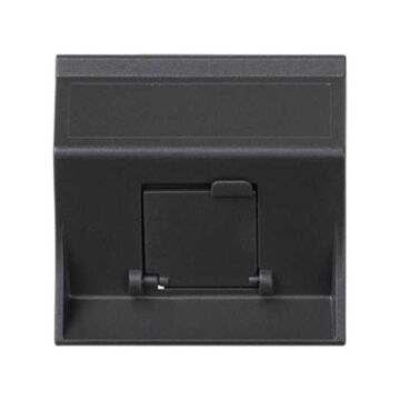 Placa v&d inclinada cg para 1 rj45 graf.