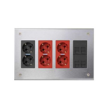 Kit caja de empotrar metálica sai 4 mód.