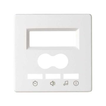 Placa para mando digital de 2 canales con intercomunicador y display blanco simon 82