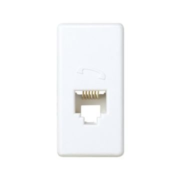 Toma telefónica medio elemento para rj12