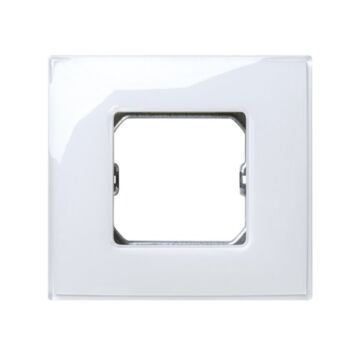 Placa simon 27 neos con 1 módulo ancho o 2 estrechos blanco