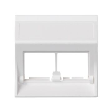 Placa v&d inclinada sg para 2rj45 blanco