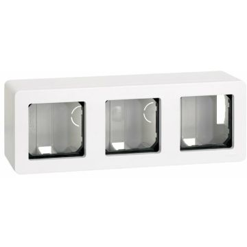 Caja superficie 6 mód. blanco s27 play
